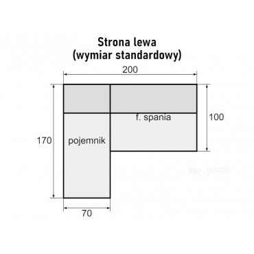 strona lewa narożnika - dostępna także pod wymiar