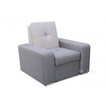 nowoczesny fotel z ozdobnym pikiem