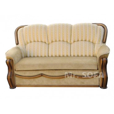 Stylowa sofa w złote pasy z...