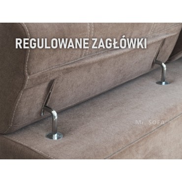 mechanizm regulowanych zagłówków sofy